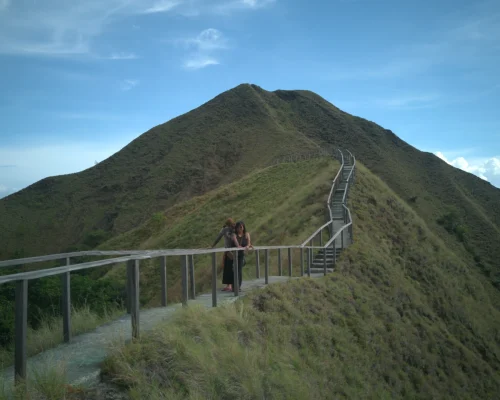Pulau Dua Balantak surrounded by blue ocean in Banggai