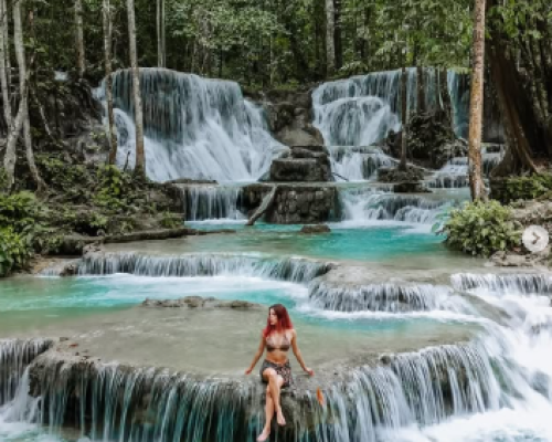 Piala Waterfall in Luwuk Banggai Central Sulawesi